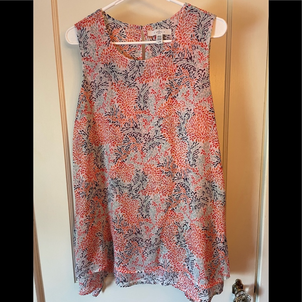 Fever multicolored tank top size large